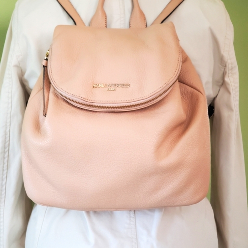 Karl Lagerfeld Leather Backpack